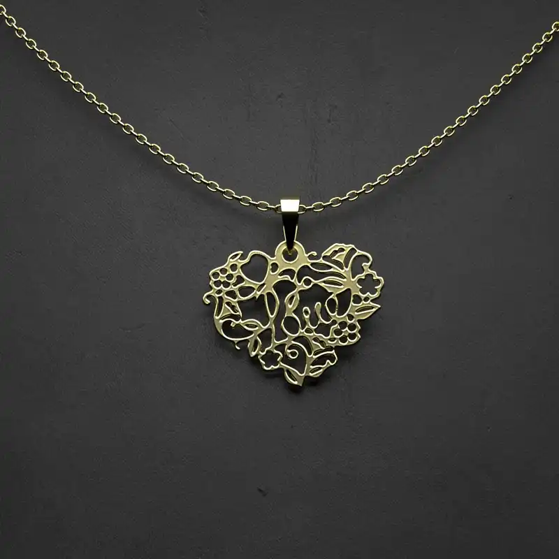 گردنبند طلا 18 عیار زنانه مدوپد مدل دایره کد CA10578