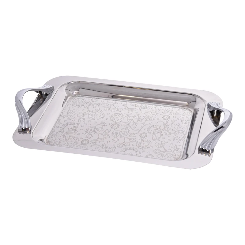 سینی دسته دار یونیک کد 02 - 4037 سایز 26*42 سانتی متر 