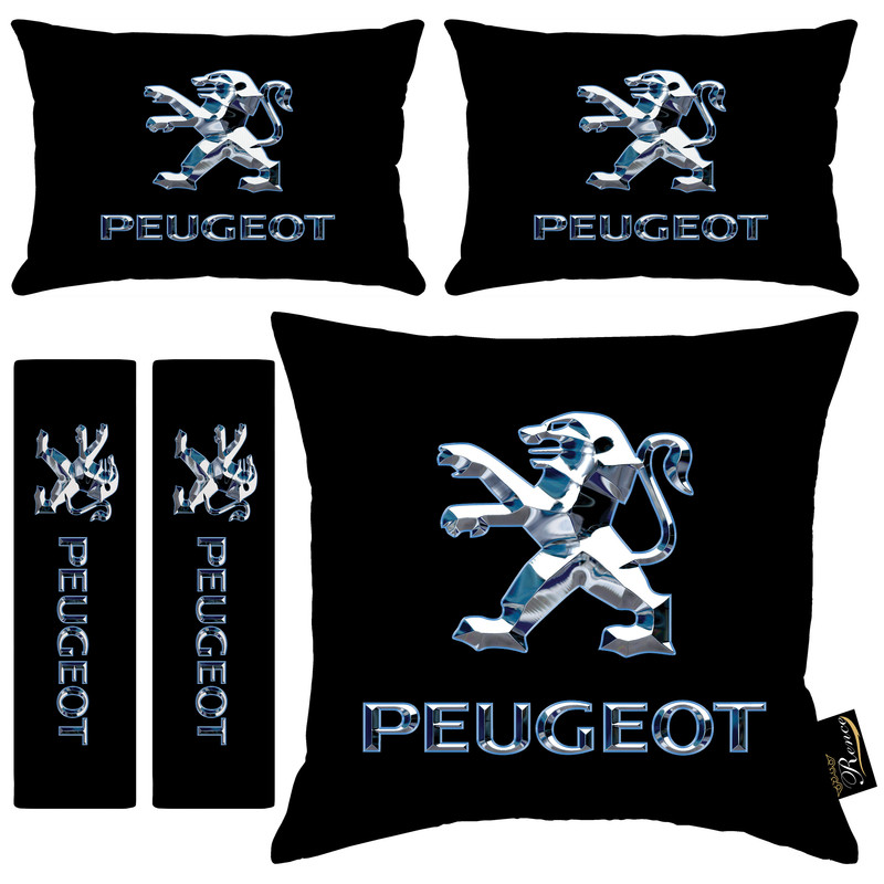 پشت گردنی صندلی خودرو مدل R9-40906 بسته 2 عددی به همراه کاور کمربند ایمنی و کوسن