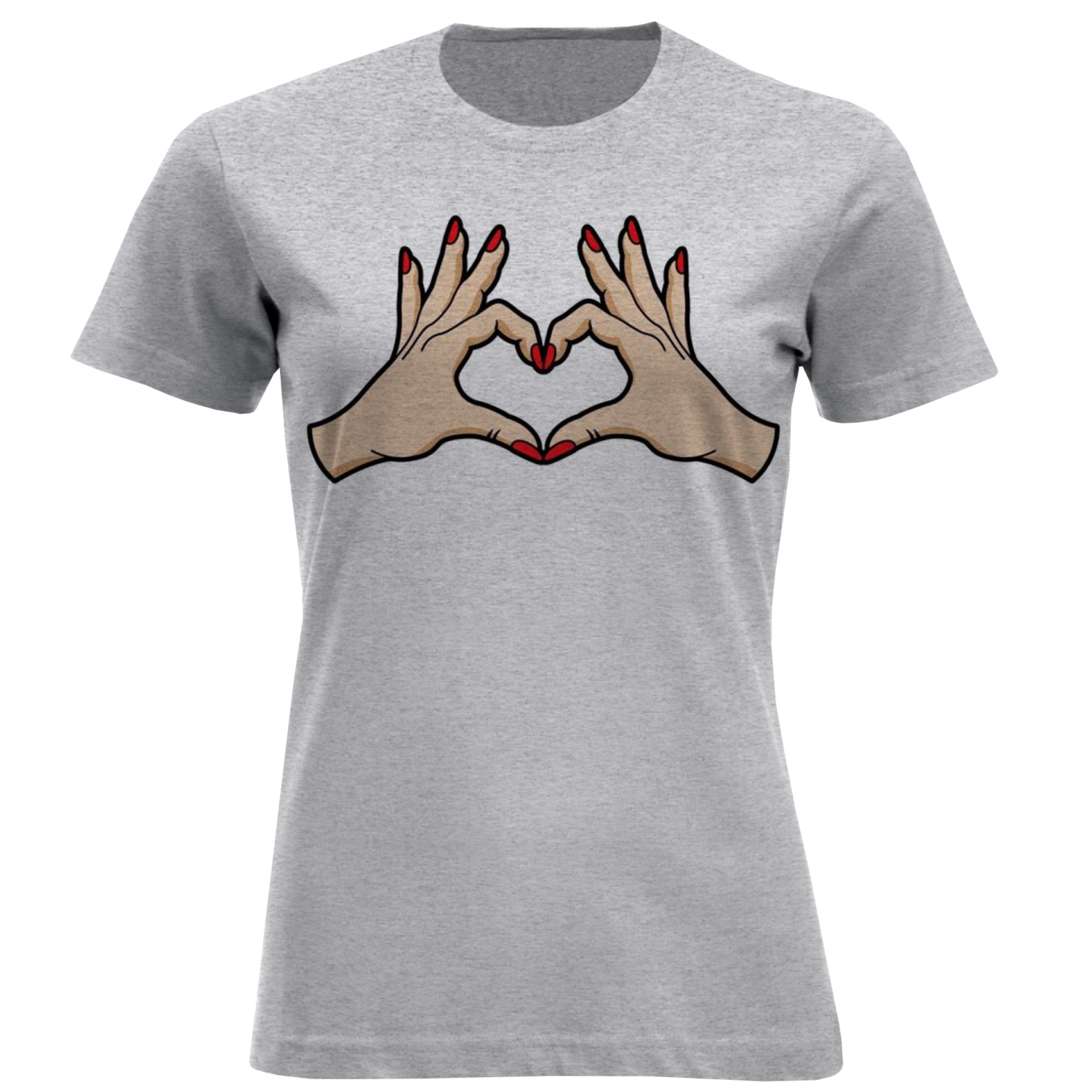 تی شرت آستین کوتاه زنانه مدل دست F1513