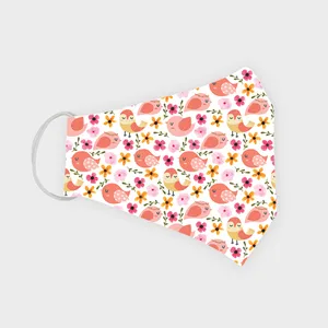 ماسک پارچه‌ای بچگانه مدل پرنده