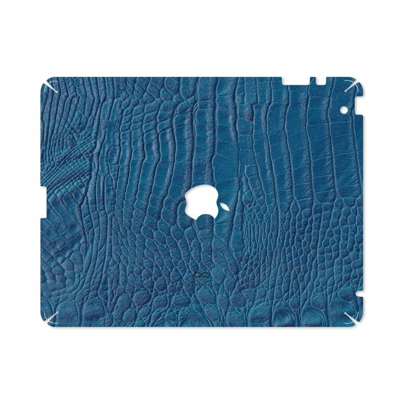 برچسب پوششی ماهوت مدل Blue-Crocodile-Leather مناسب برای تبلت اپل iPad 2 2011 A1396