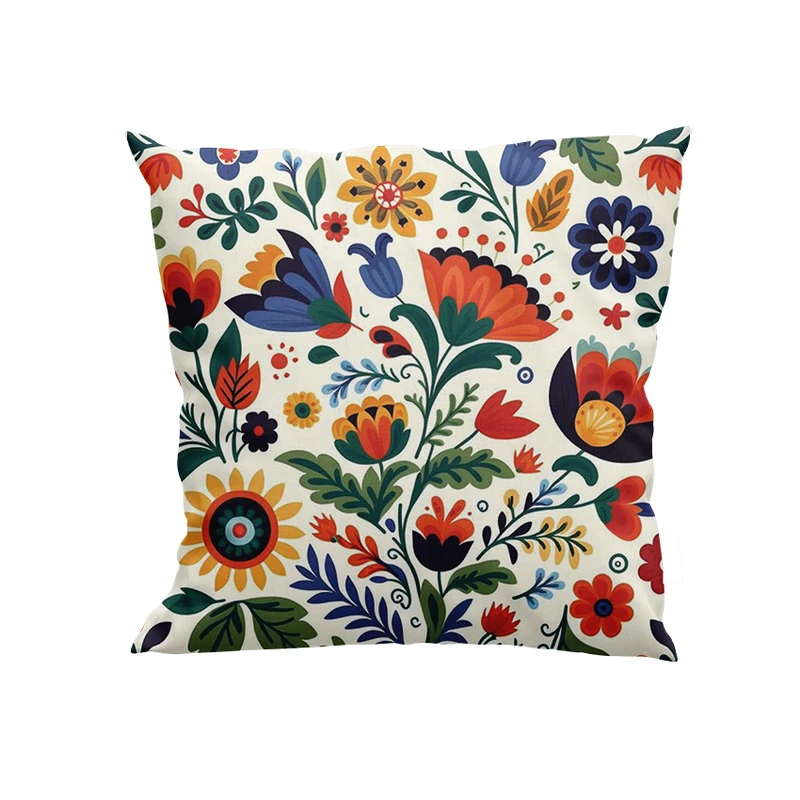 کوسن پاد آفرین مدل گل های فانتزی کد DKK1243