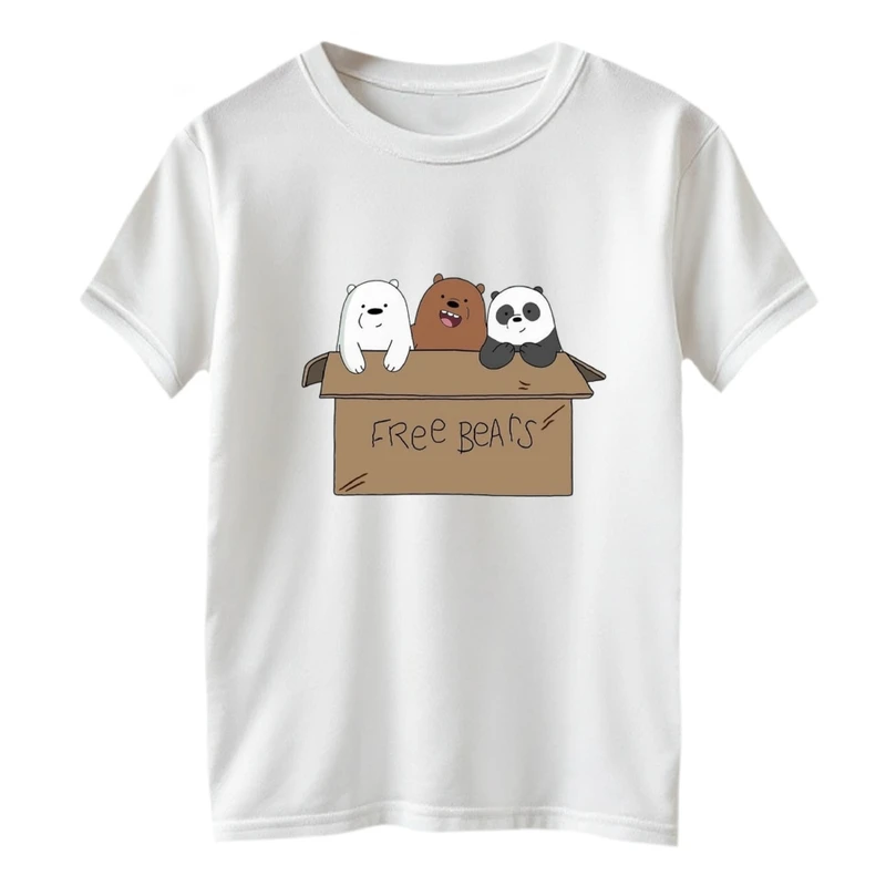 تی شرت آستین کوتاه بچگانه مدل سه خرس و جعبه
