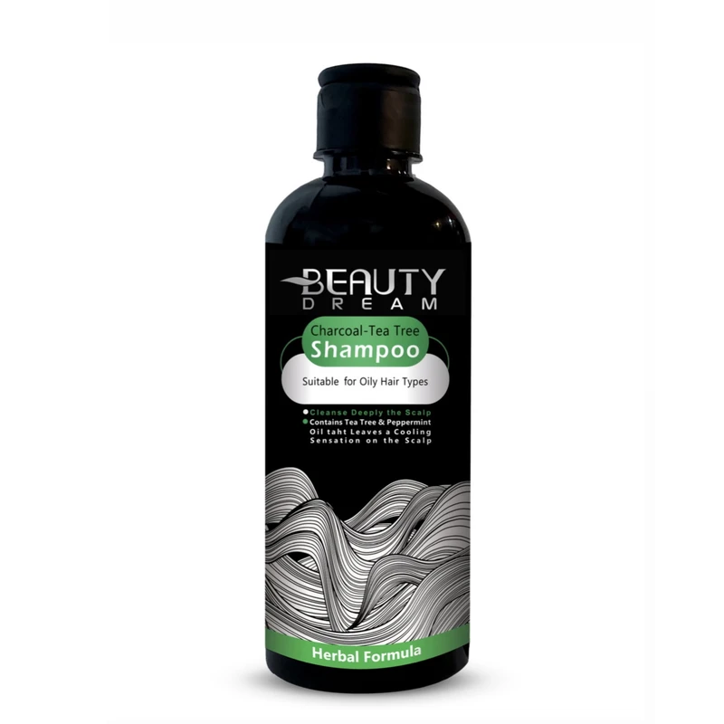 شامپو مو بیوتی دریم مدل زغال درخت چای حجم 400 میلی لیتر