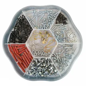 مجموعه 310 عددی پیچ شیروانی و سرمته وکناف وام دی اف و واشر و قلاب و رولپلاک مدل PG2