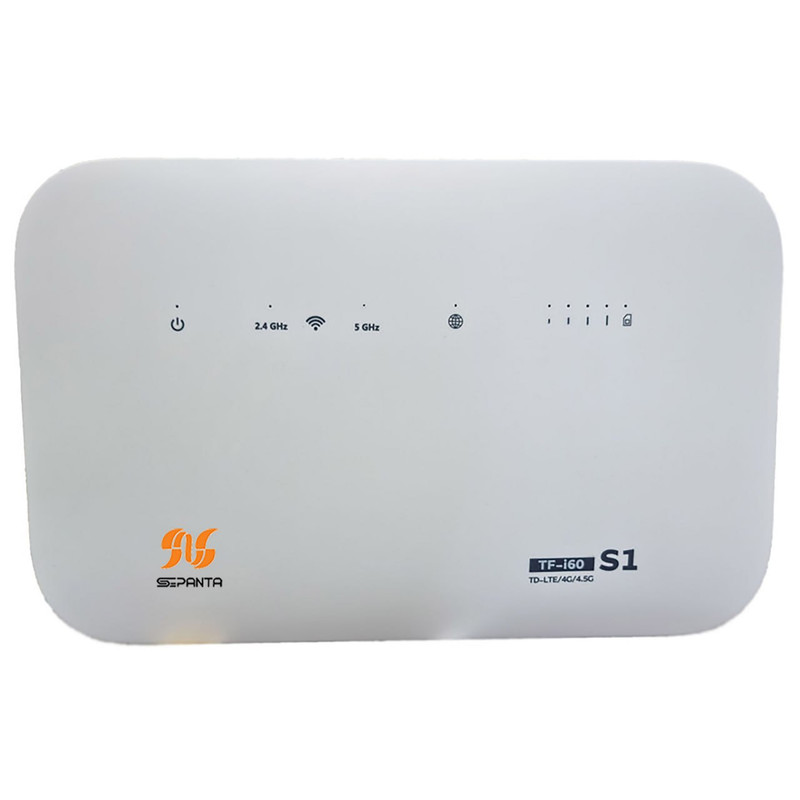 مودم 4G/TD-LTE مدل مودم 4G/TD-LTE سپنتا مدل TF-i60 S1به همراه سیم کارت و 800 گیگابایت اینترنت یک ساله