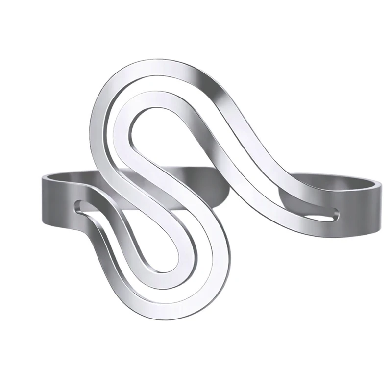 دستبند النگویی زنانه مدل مارپیچ B2141P