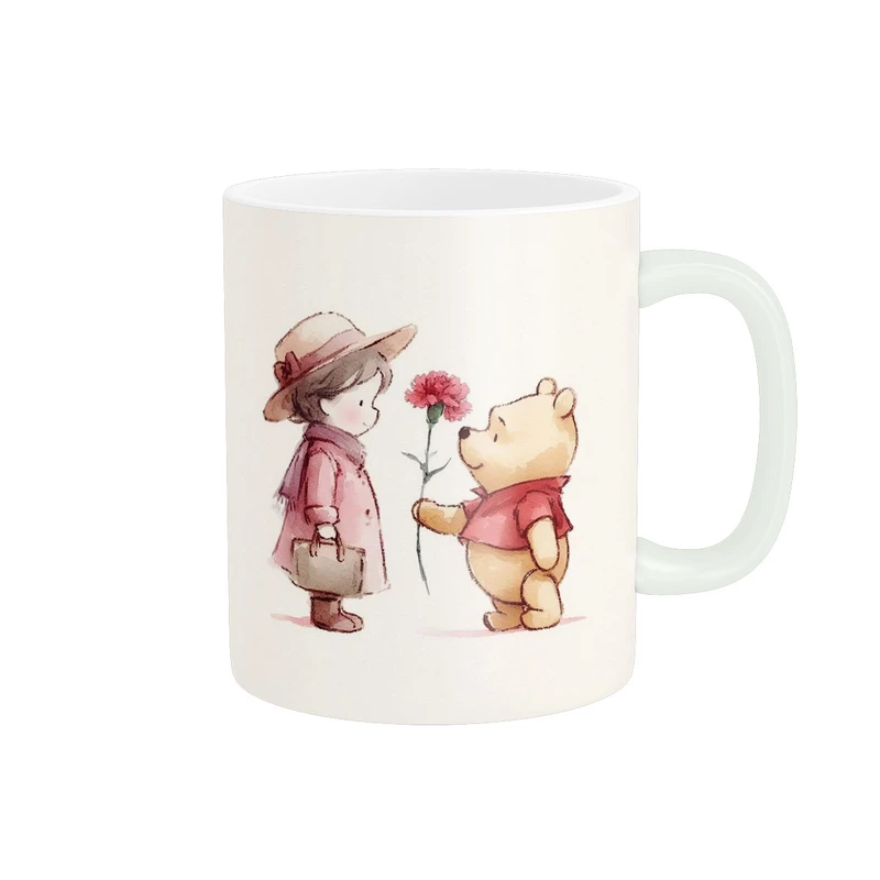 ماگ پاد آفرین مدل خرس پو بامزه طرح فانتزی کیوت کد 1726