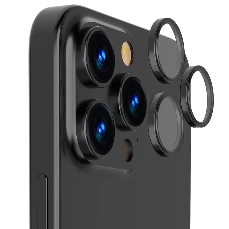 محافظ لنز دوربین انتک مدل Black Titanium مناسب برای گوشی موبایل اپل iPhone 16 Pro-16 Pro Max