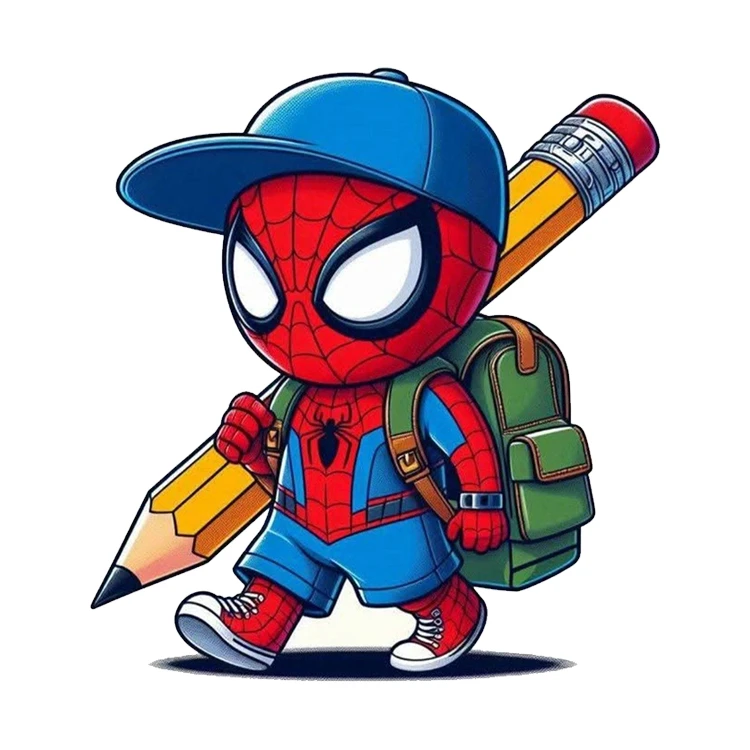 استیکر پارچه و لباس پاد آفرین مدل مرد عنکبوتی کد 1194