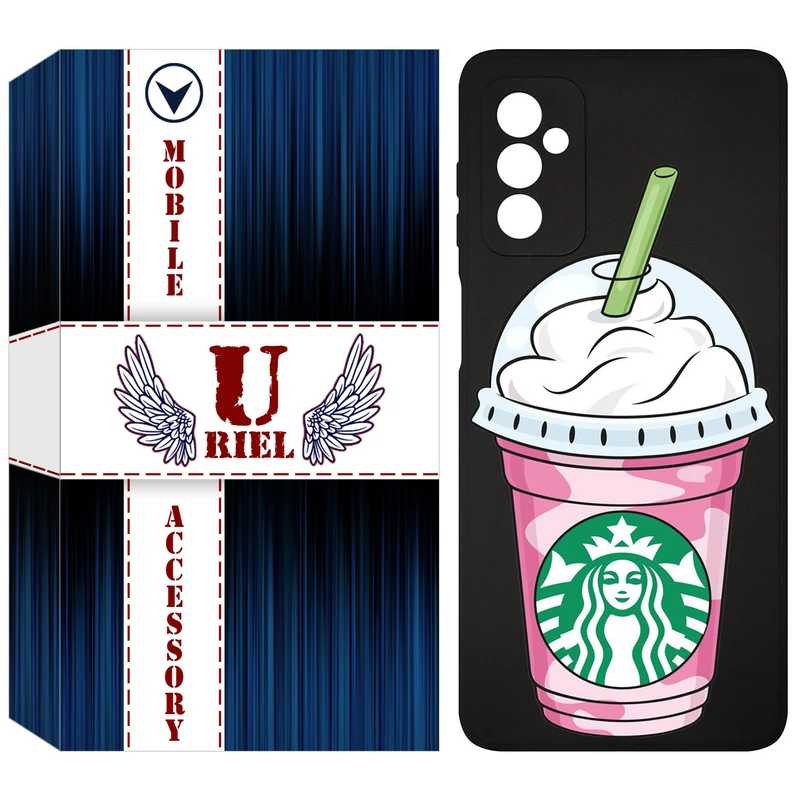 کاور یوریل مدل KSH کد 55 طرح استارباکس مناسب برای گوشی موبایل سامسونگ Galaxy F13 4G / M13 4G / M23