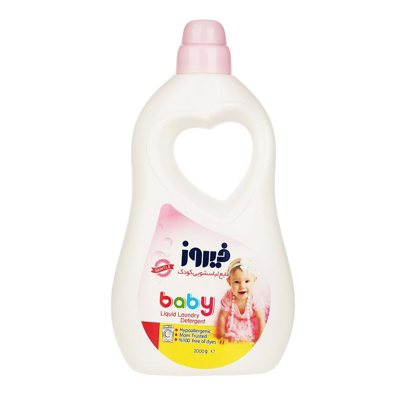 مایع لباسشویی فیروز مدل Pink وزن 2000 گرم به همراه صابون لباسشویی فیروز بسته 3 عددی