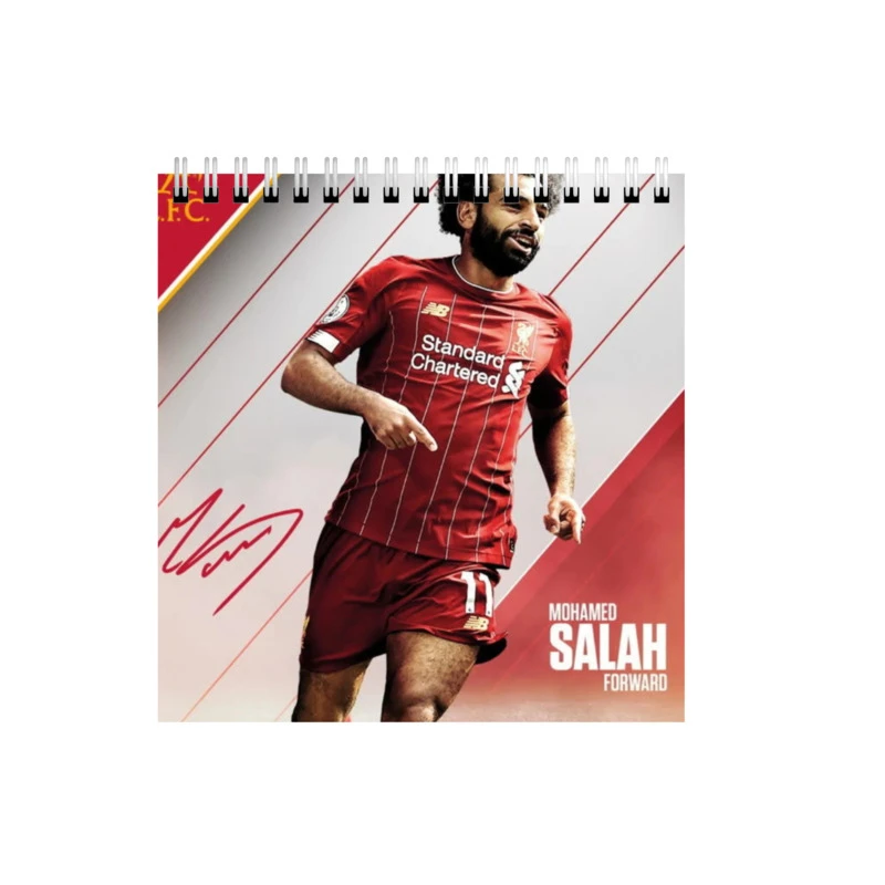 دفتر طراحی 50 برگ طرح فوتبالیست محمد صلاح  کد 3192375