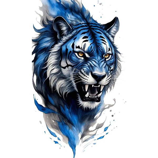 استیکر پارچه و لباس پاد آفرین طرح ببر کد 3772