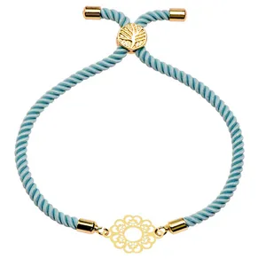 دستبند طلا 18 عیار زنانه الن نار مدل اسليمي ELN100617