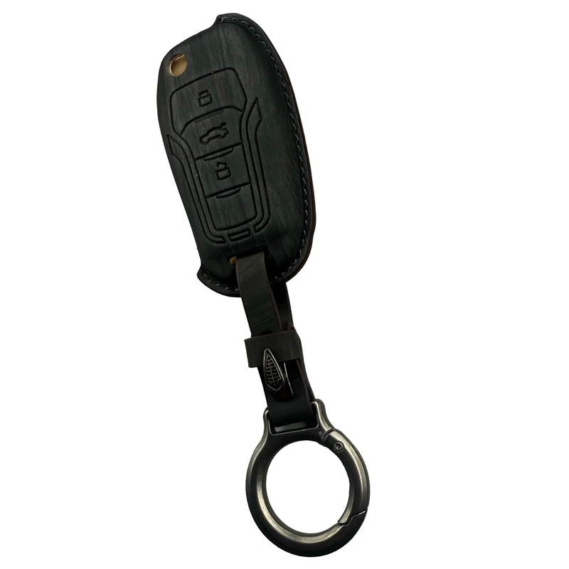 کاور ریموت و سوئیچ خودرو ام ار جی مدل 870 طرح چرم چوب مناسب برای ساینا اس