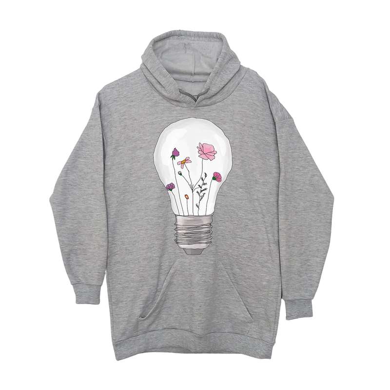 هودی مردانه طرح لامپ کد 232