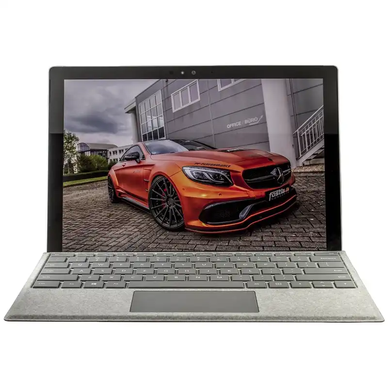 تبلت مایکروسافت مدل Surface Pro 2017 - B به همراه کیبورد سیگنیچر و ماوس و قلم 2017 نقره ای - ظرفیت 128 گیگابایت