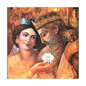 کاشی مدل لوحی طرح بزرگ زادگان هخامنشی کد ۱۶۴