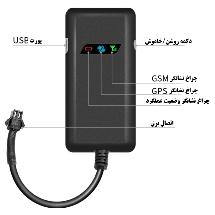 عکس شماره 4 : ردیاب خودرو مدل gt02a