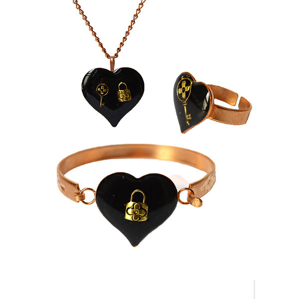 نیم ست زنانه مدل قلب کد JW234 نیم ست زنانه مدل قلب کد JW234