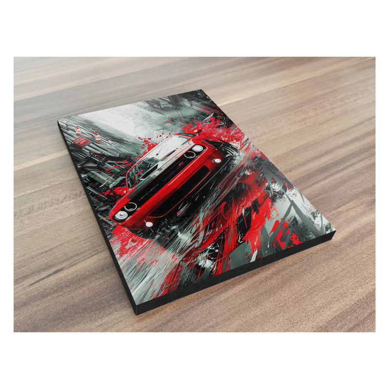 تابلو شاسی گوفی مدل ماشین اسپورت دوج چلنجر طرح Dodge Challenger Sport Car کد RED02 تابلو شاسی گوفی مدل ماشین اسپورت دوج چلنجر طرح Dodge Challenger Sport Car کد RED02