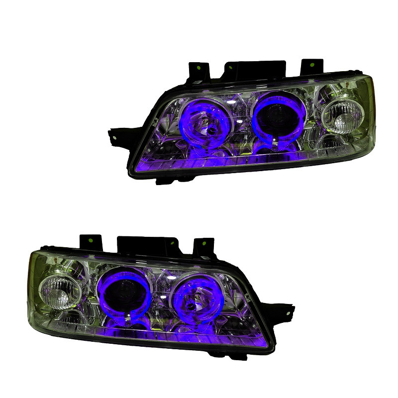 چراغ جلو خودرو گروه پژوهش صنعت مدرن مدل 3D-Ring-Purp مناسب برای پژو 405 بسته دو عددی