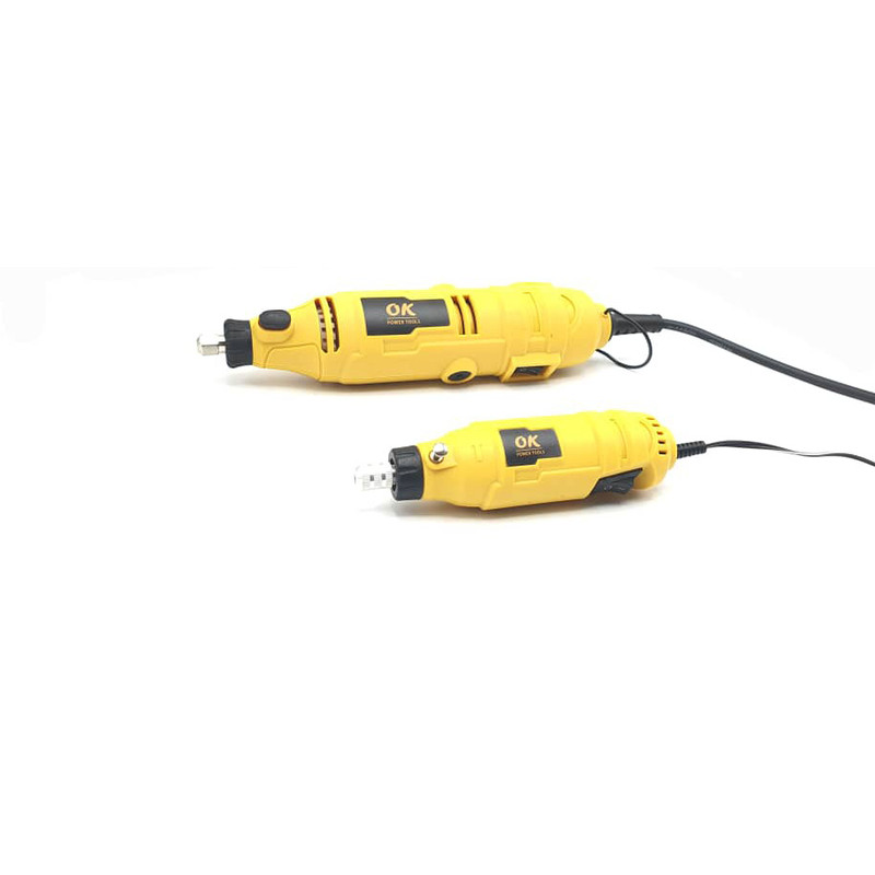 فرز انگشتی و حکاکی اوکی مدل power-tools-200w مجموعه 110 عددی