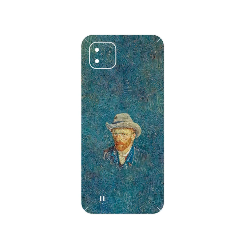 برچسب پوششی ماهوت مدل Self portrait with a gray felt hat مناسب برای گوشی موبایل ریلمی C11 2021