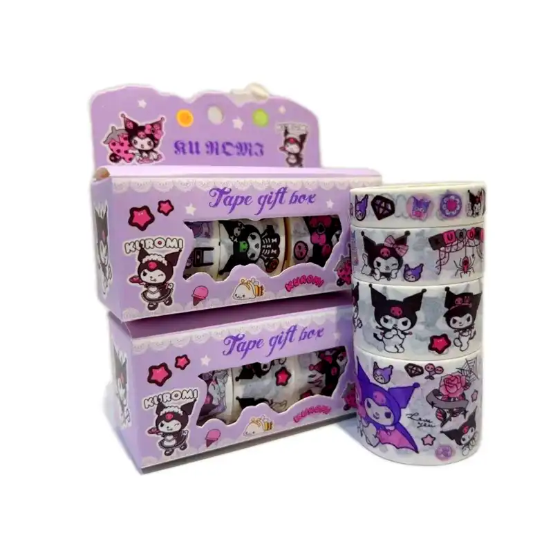 چسب نواری مدل واشی طرح کرومی بسته 4 عددی