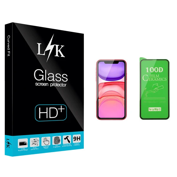 محافظ صفحه نمایش سرامیکی ال کی مدل +LITE مناسب برای گوشی موبایل اپل iPhone 11