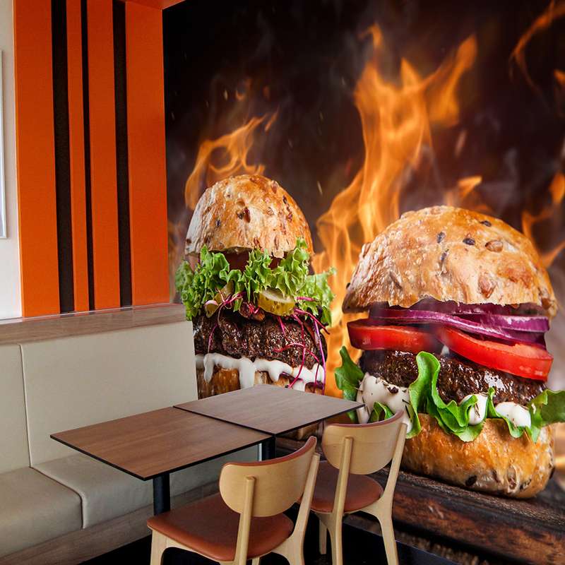 پوستر دیواری مدل فست فود کد AW 16288  