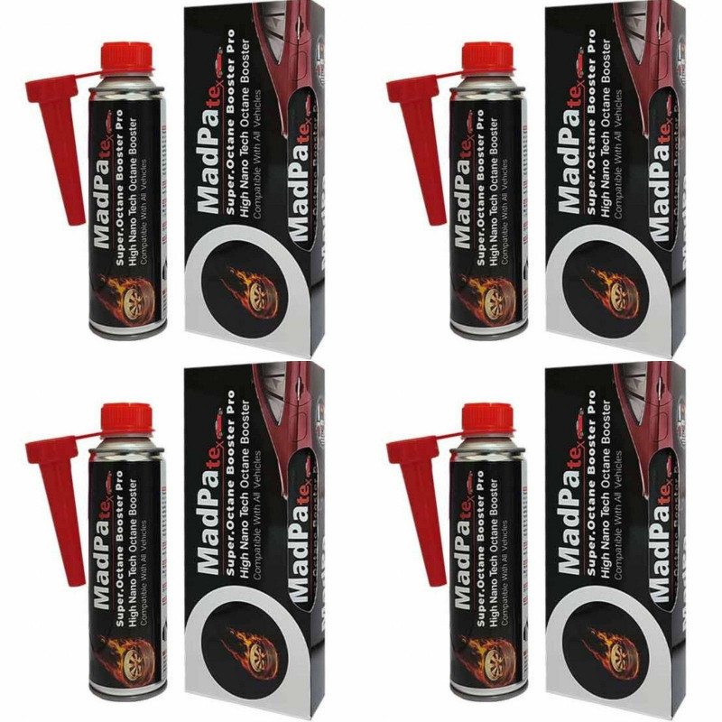 مکمل سوخت گروه مدپا مدل سوپر اکتان بوستر حجم 280 میلی لیتر بسته 4 عددی