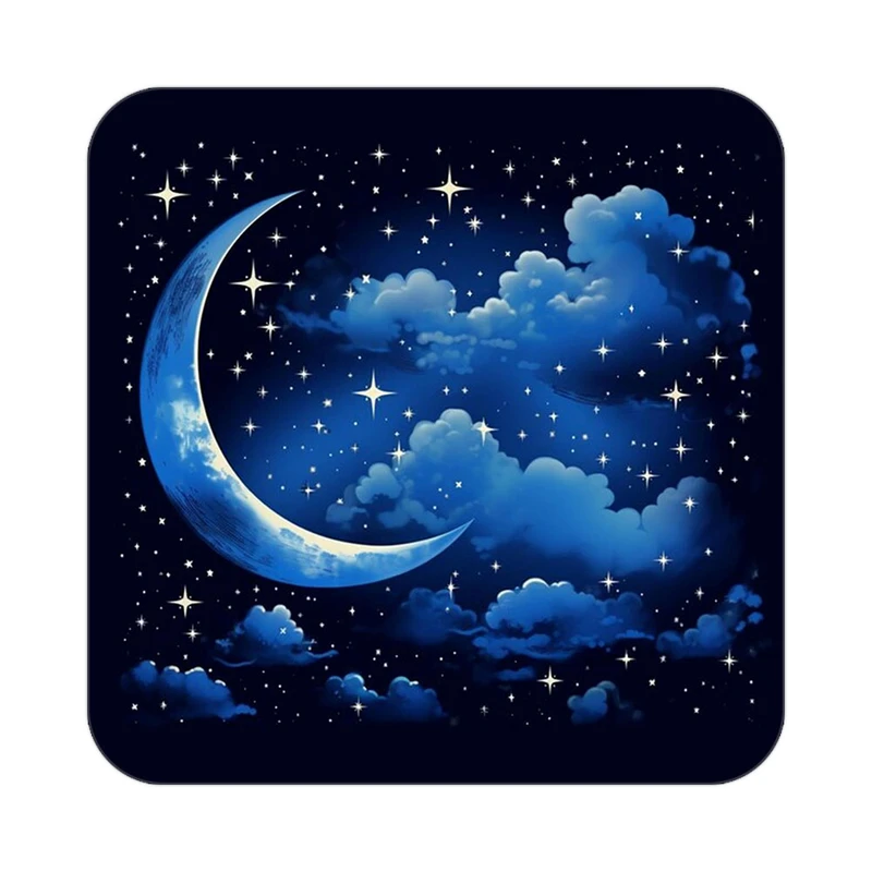 زیر لیوانی کاکتی طرح ماه و ستاره مدل mp53236