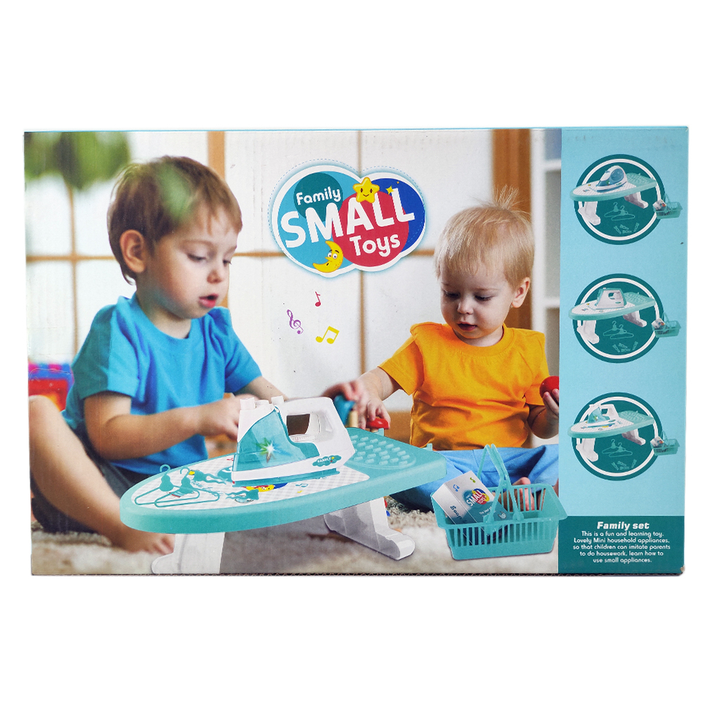 ست اسباب بازی اتو و میز اتو مدل Family Small Toys