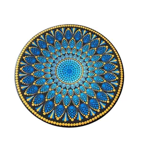 بشقاب دیوارکوب سفالی طرح چشم نظر کد 620