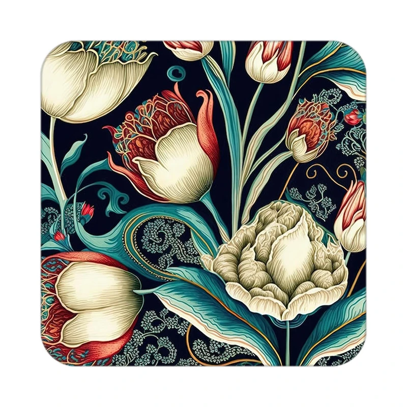 زیر لیوانی کاکتی طرح گل مدل mp18003