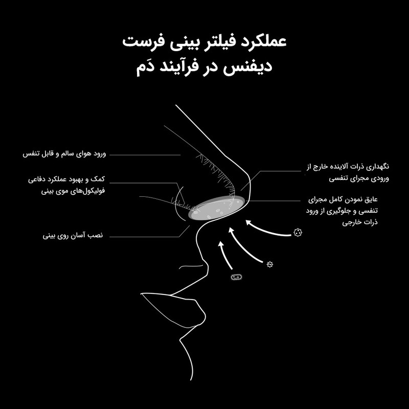 فیلتر بینی فرست دیفنس مدل FYLNS-M مجموعه 12 عددی