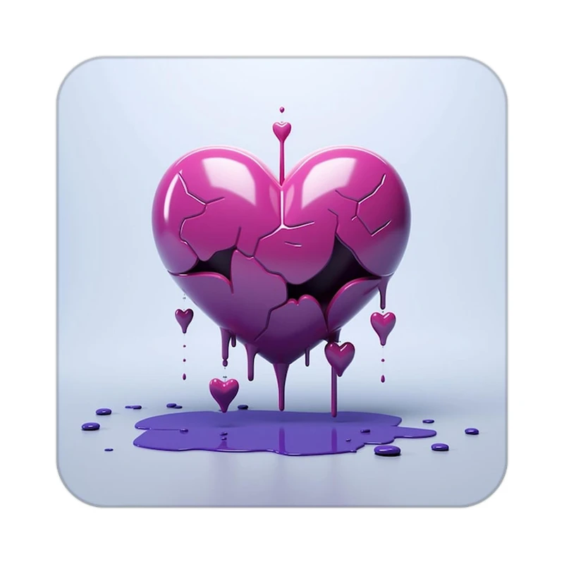 زیر لیوانی کاکتی طرح عاشقانه مدل mp36525