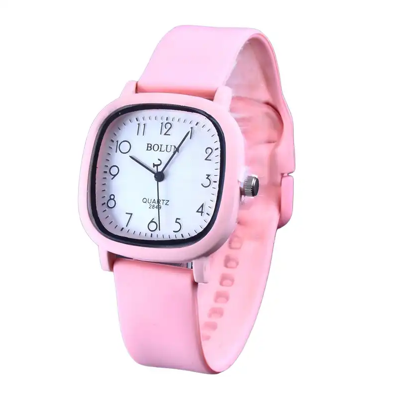 ساعت مچی عقربه ای دخترانه مدل تک موتوره بند پیو ضد حساسیت