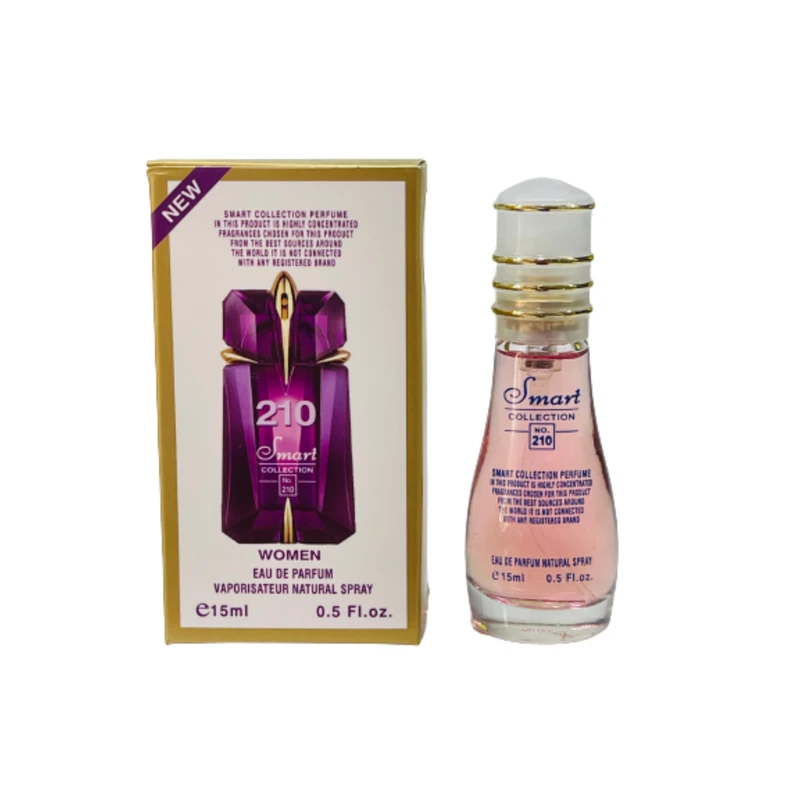 عطر جیبی زنانه اسمارت کالکشن مدل Mugler Alien کد 210 حجم 15 میلی لیتر مجموعه 2 عددی
