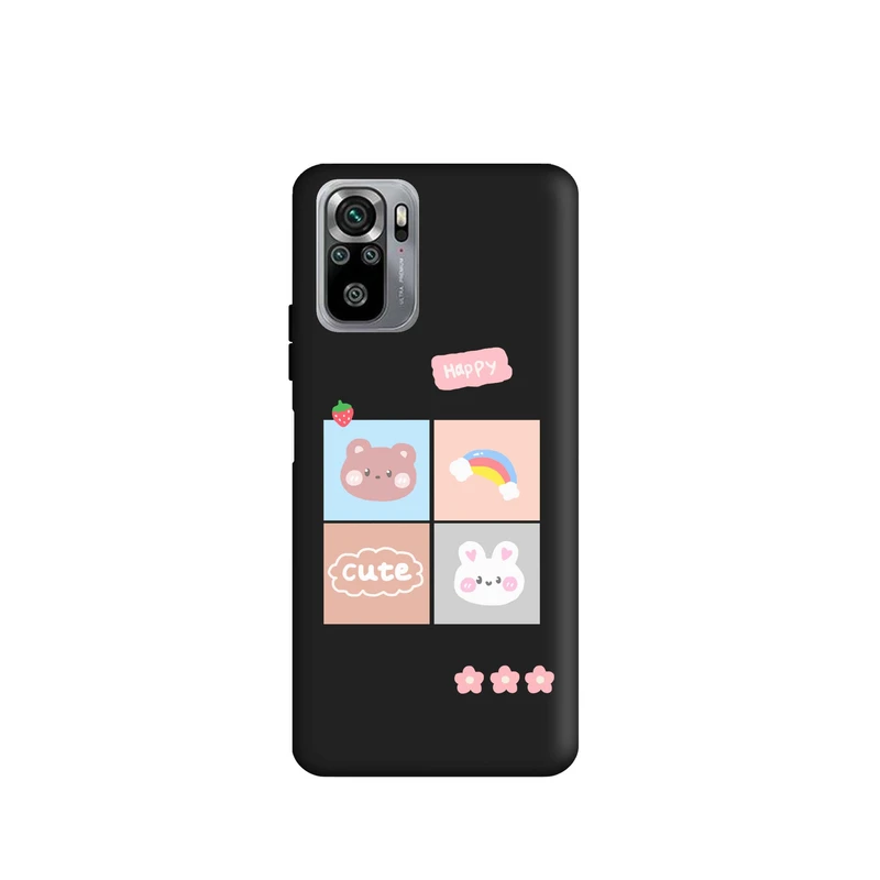 کاور قاب گارد طرح خرس و خرگوش کد t9053 مناسب برای گوشی موبایل شیائومی Redmi Note 10s / Redmi Note 10 4G