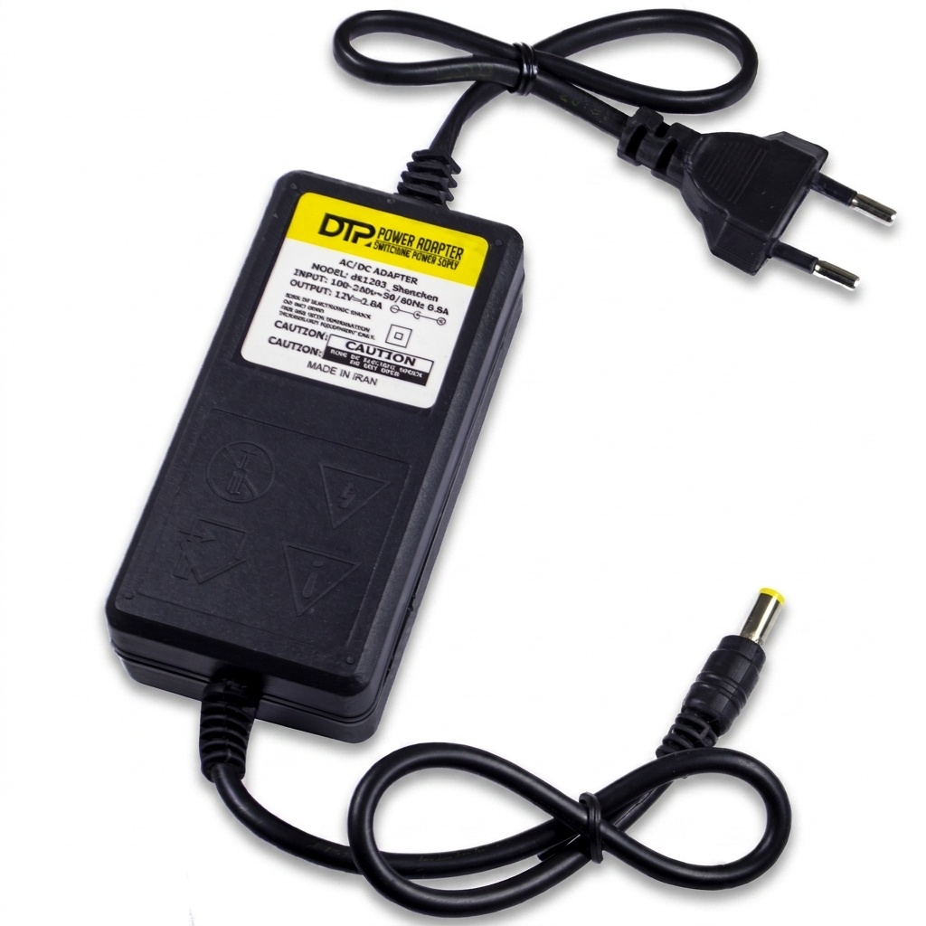 آداپتور 12 ولت 2 آمپر دی آی پی مدل 12V-2A آداپتور 12 ولت 2 آمپر دی آی پی مدل 12V-2A
