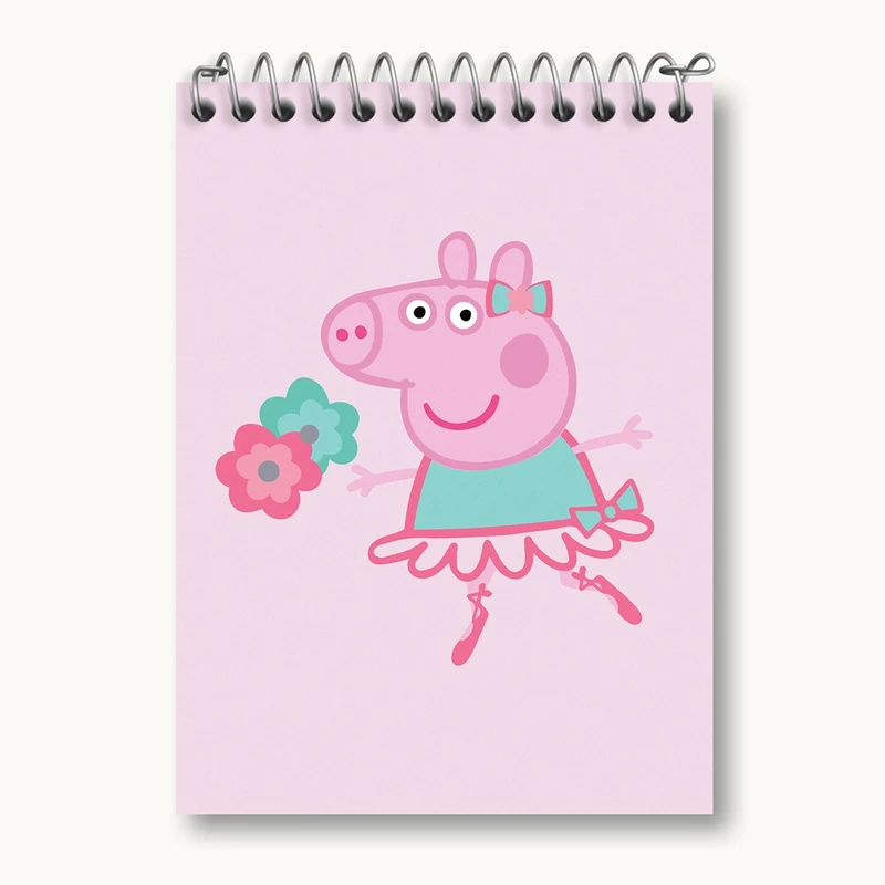دفتر یادداشت 50 برگ خندالو مدل پپا انیمیشن پپا پیگ Peppa pig کد 22066