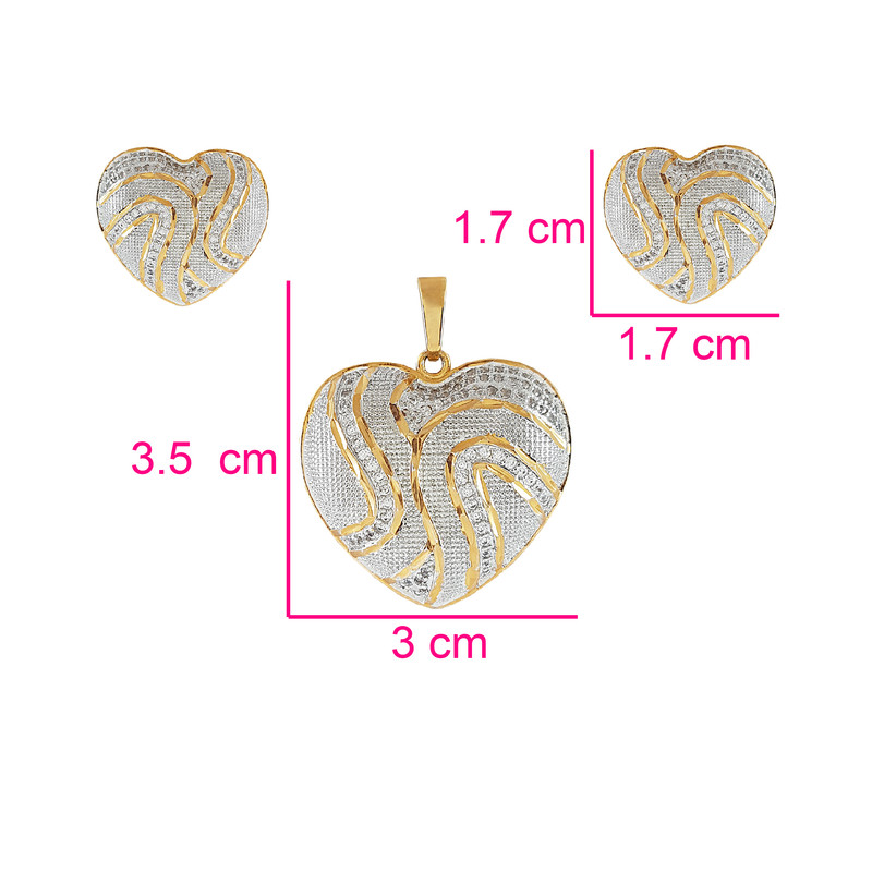 نیم ست زنانه ژوپینگ مدل قلب