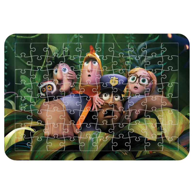 پازل 54 تکه مدل CHB1378 طرح انیمیشن ابری با احتمال بارش کوفته قلقلی