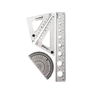 ست خط کش مدل TY-1295 مجموعه 4 عددی