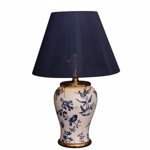 آباژور رومیزی مدل گل و پرنده