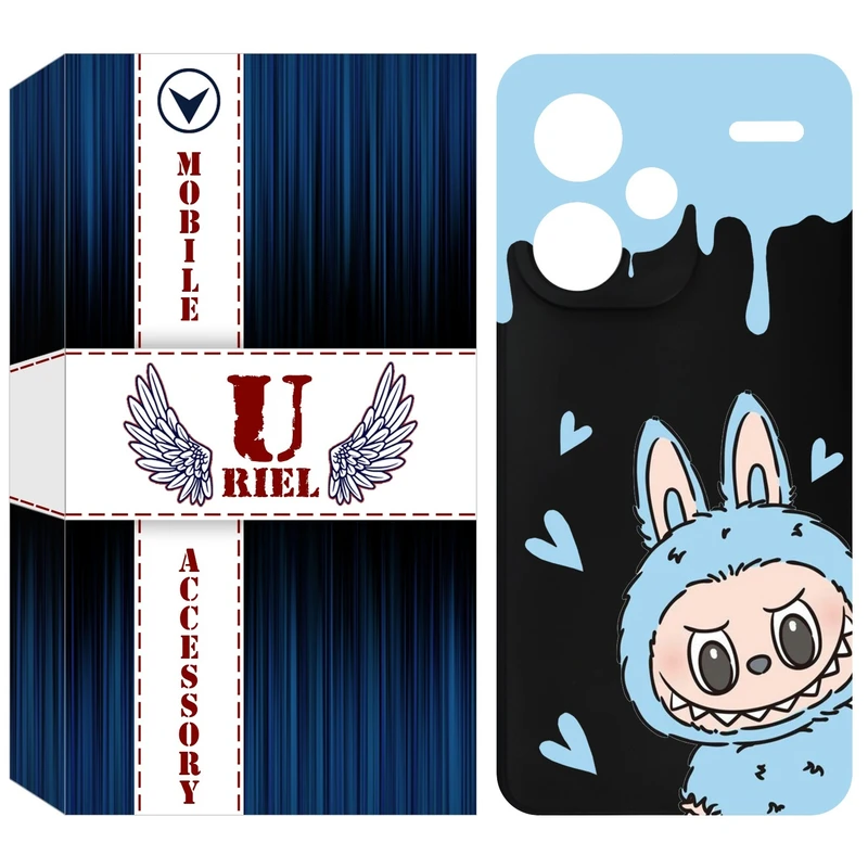 کاور یوریل قاب مدل KSH کد 131 طرح عروسک لبوبو مناسب برای گوشی موبایل شیائومی Redmi Note 13 Pro Plus